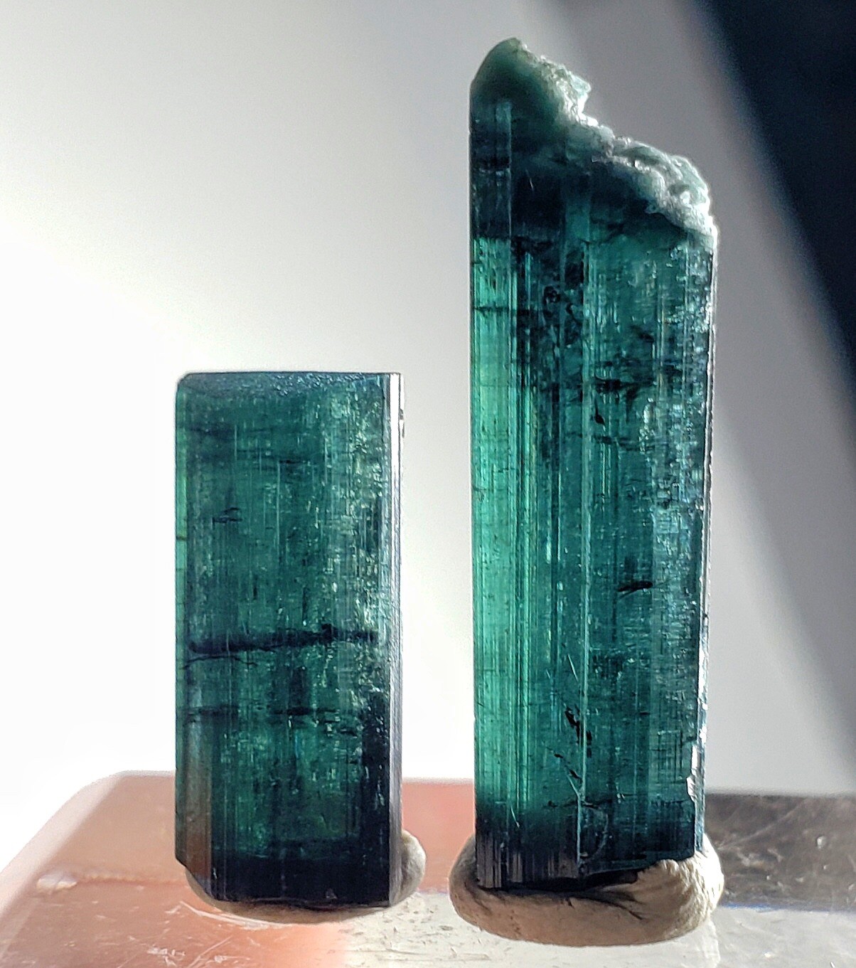 Dark Blue Terminated Tourmaline Crystal