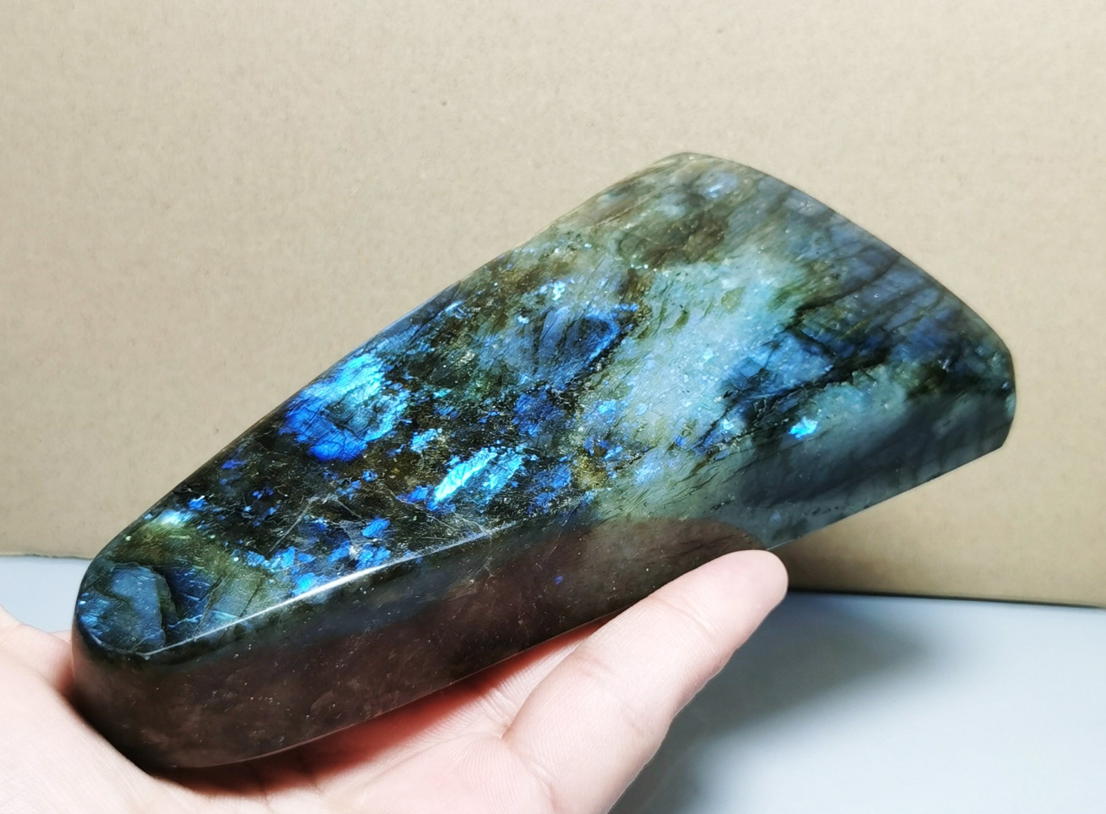 1LB Natural Rare Rainbow Flash Labradorite Freeform Reiki Stone Healing
