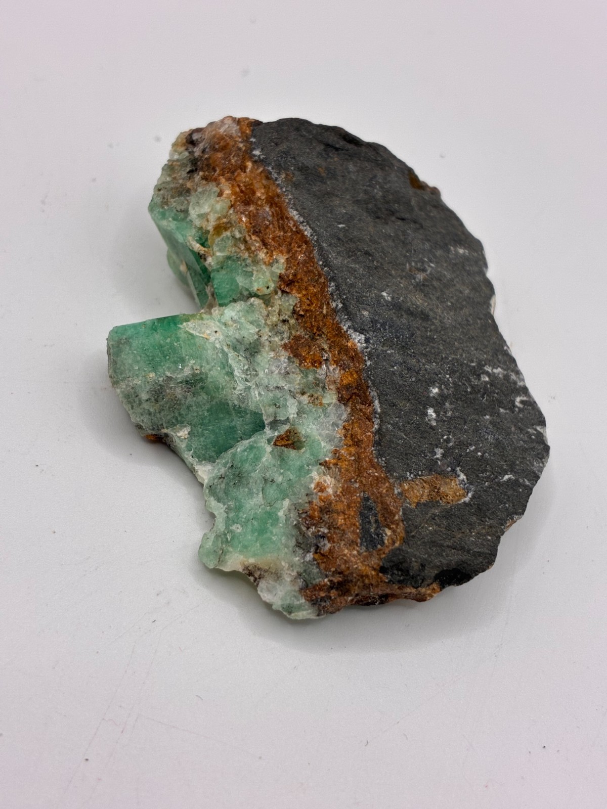 Rough Crystal Colombian Emerald Raw Matrix Collector Piece, Natural Not treament