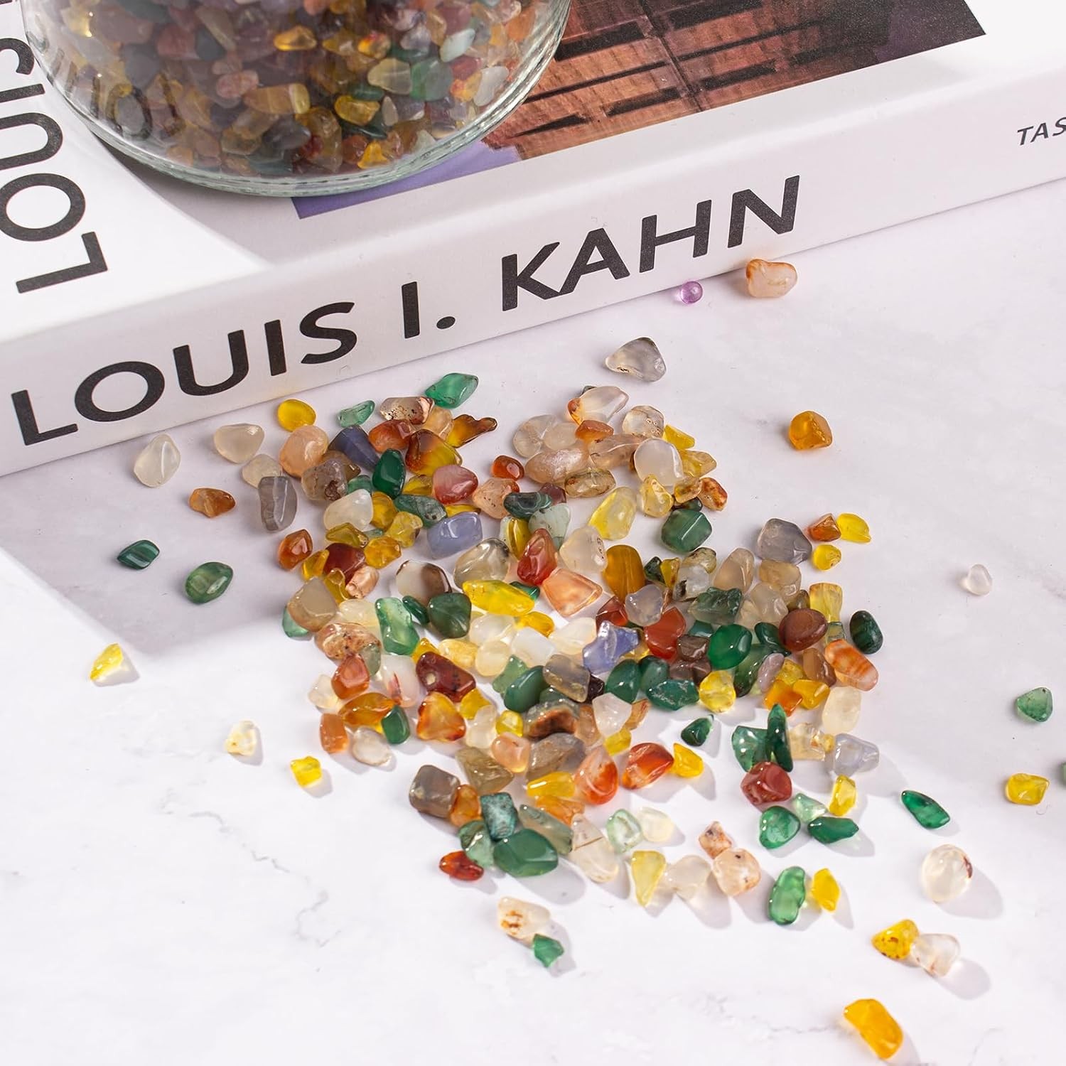 Colorful Agate Crushed Stone Crystal Chips Bulk Irregular Shaped Aquarium Decor