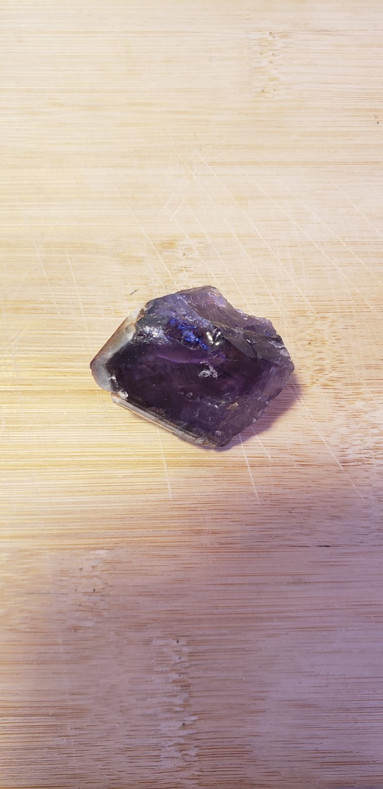 Genuine Amethyst Quartz Crystal point Stone. 1 1/2 X 1. Awesome Piece