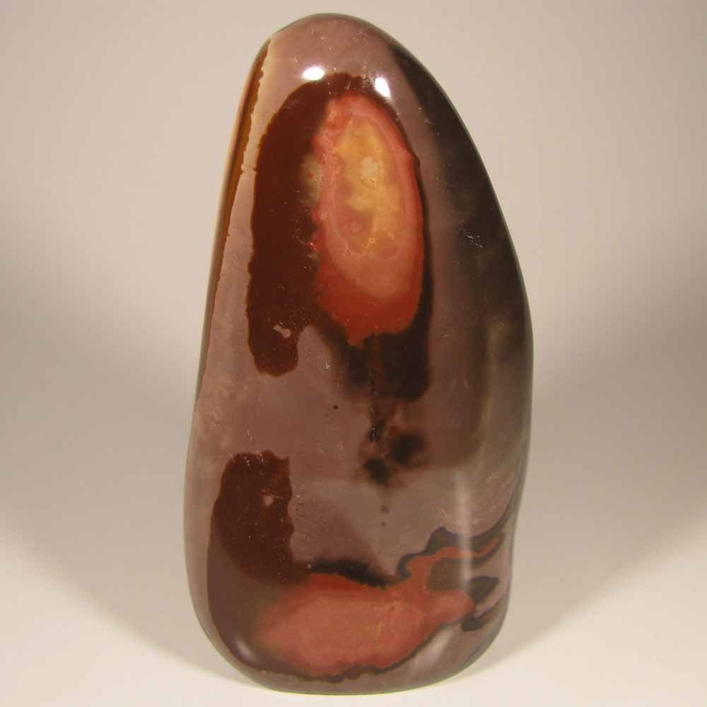 5.4″ POLYCHROME JASPER Gemstone Polished Freeform Standup – Madagascar – 1.6 lbs