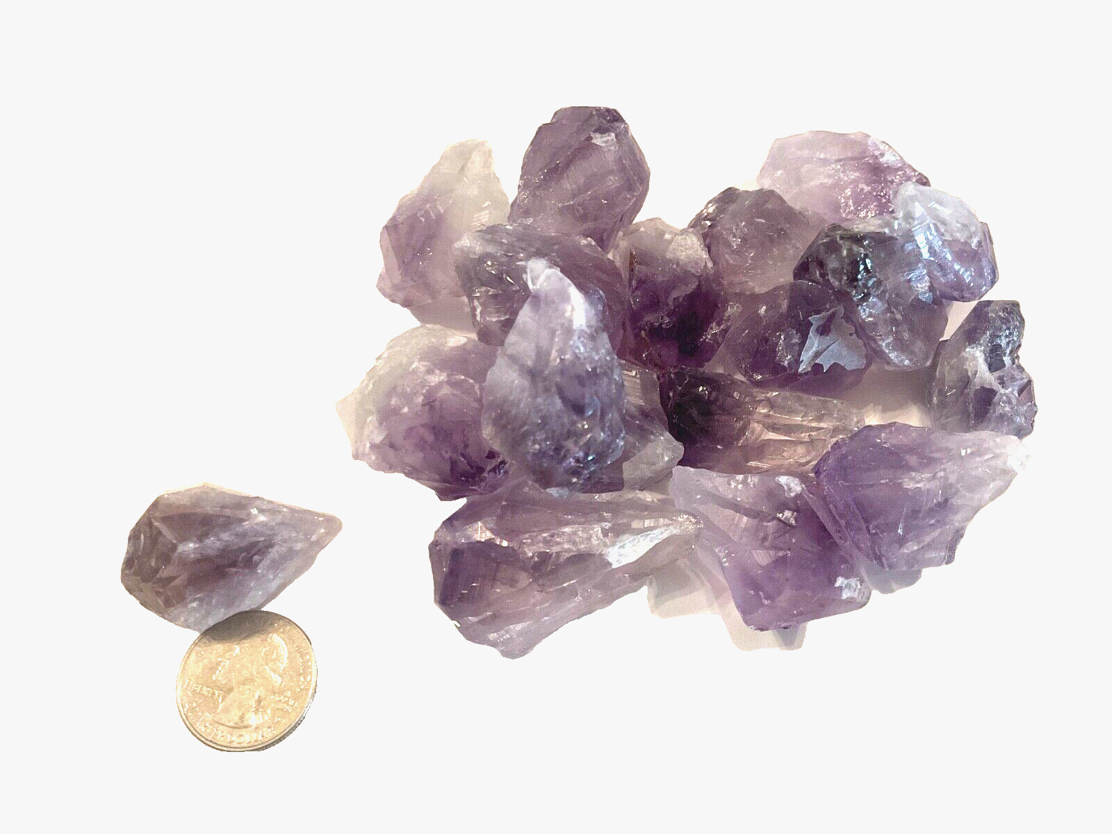 3-5cm Raw Rough Amethyst Stone Mineral Rocks Reiki Healing Energy Crystal