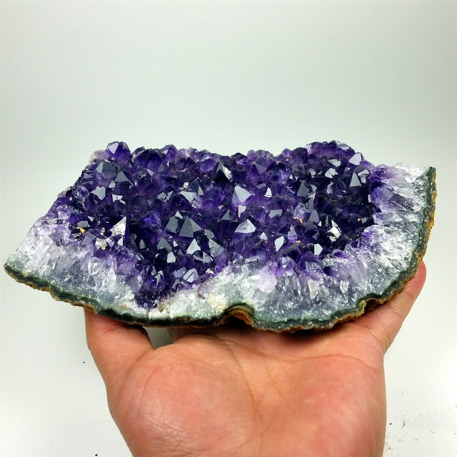 7.0″ URUGUAYAN AMETHYST GEODE DEEP PURPLE Healing Specimen A162