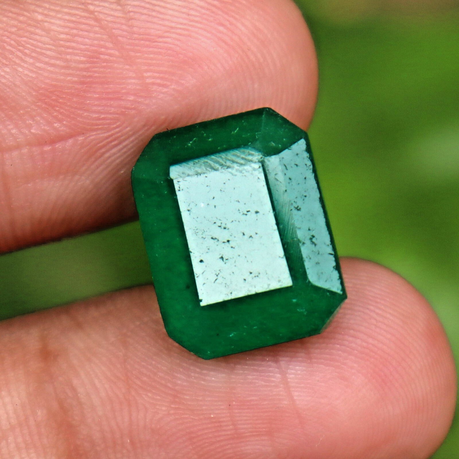 Green Emerald Certified Natural Colombian Emerald Cut Loose Gemstone 10.80 Ct