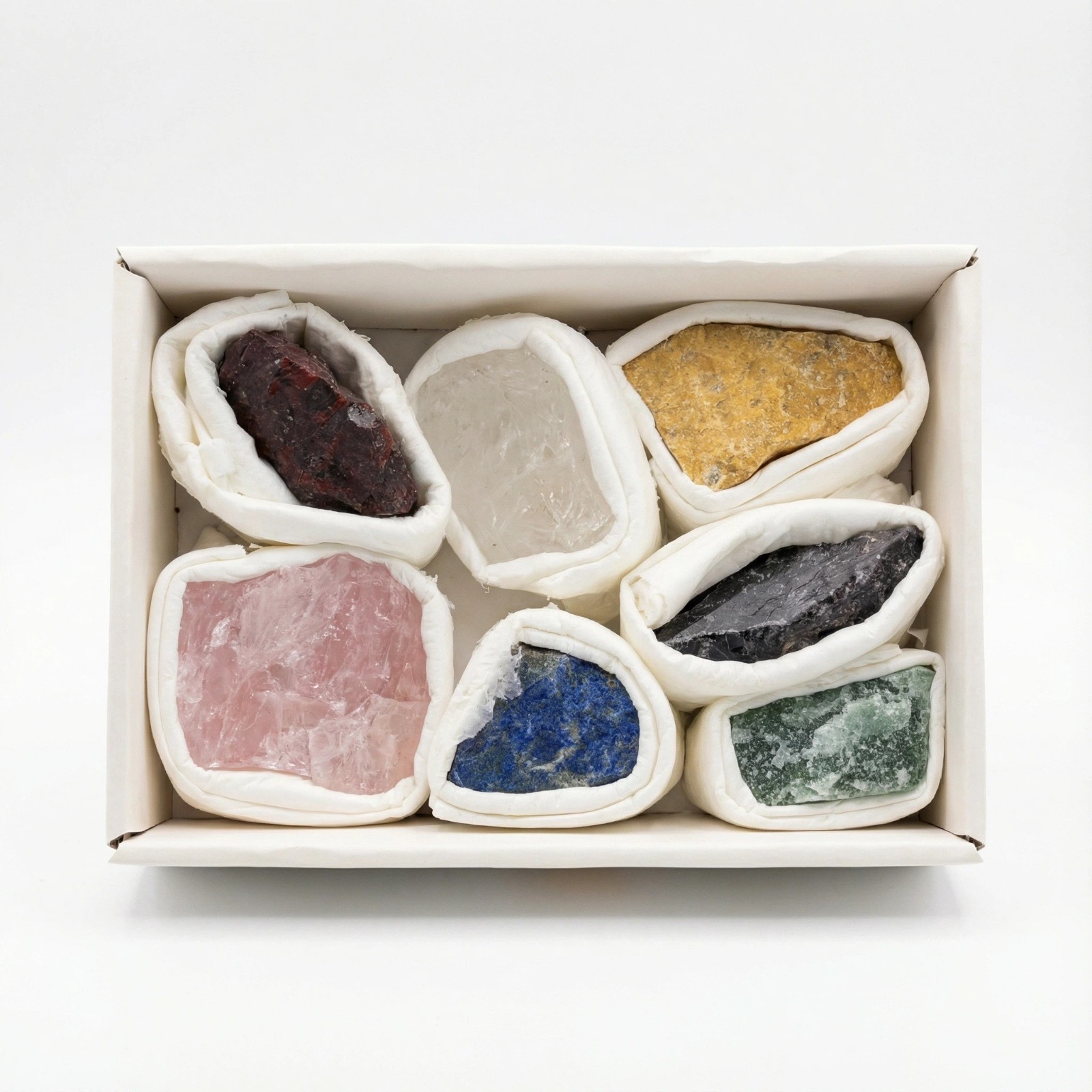 7 Chakra Healing Large Crystals Set for Energy Alignment