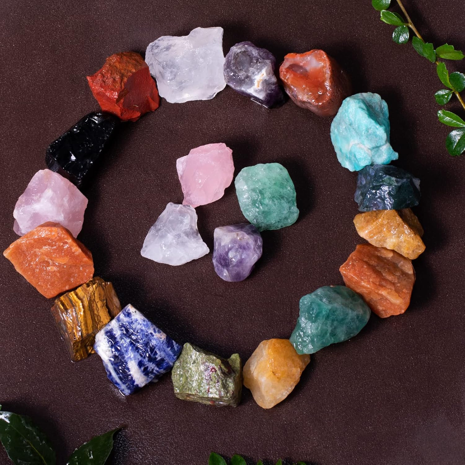 3 Lbs Bulk Rough Madagascar Stones Mix – Large 1″ Natural Raw Stones Crystal