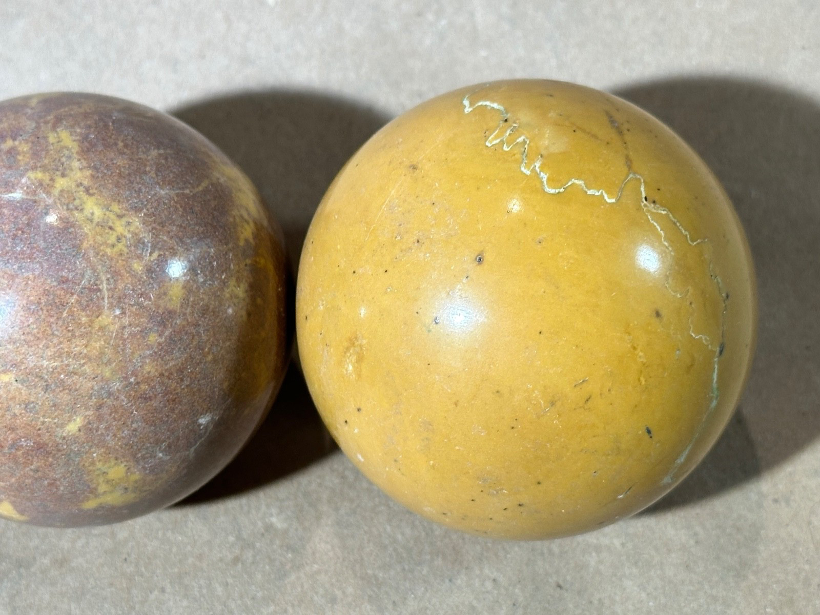 Lot of 4 Multicolored Jasper Polished Gemstone Spheres 2.75” –