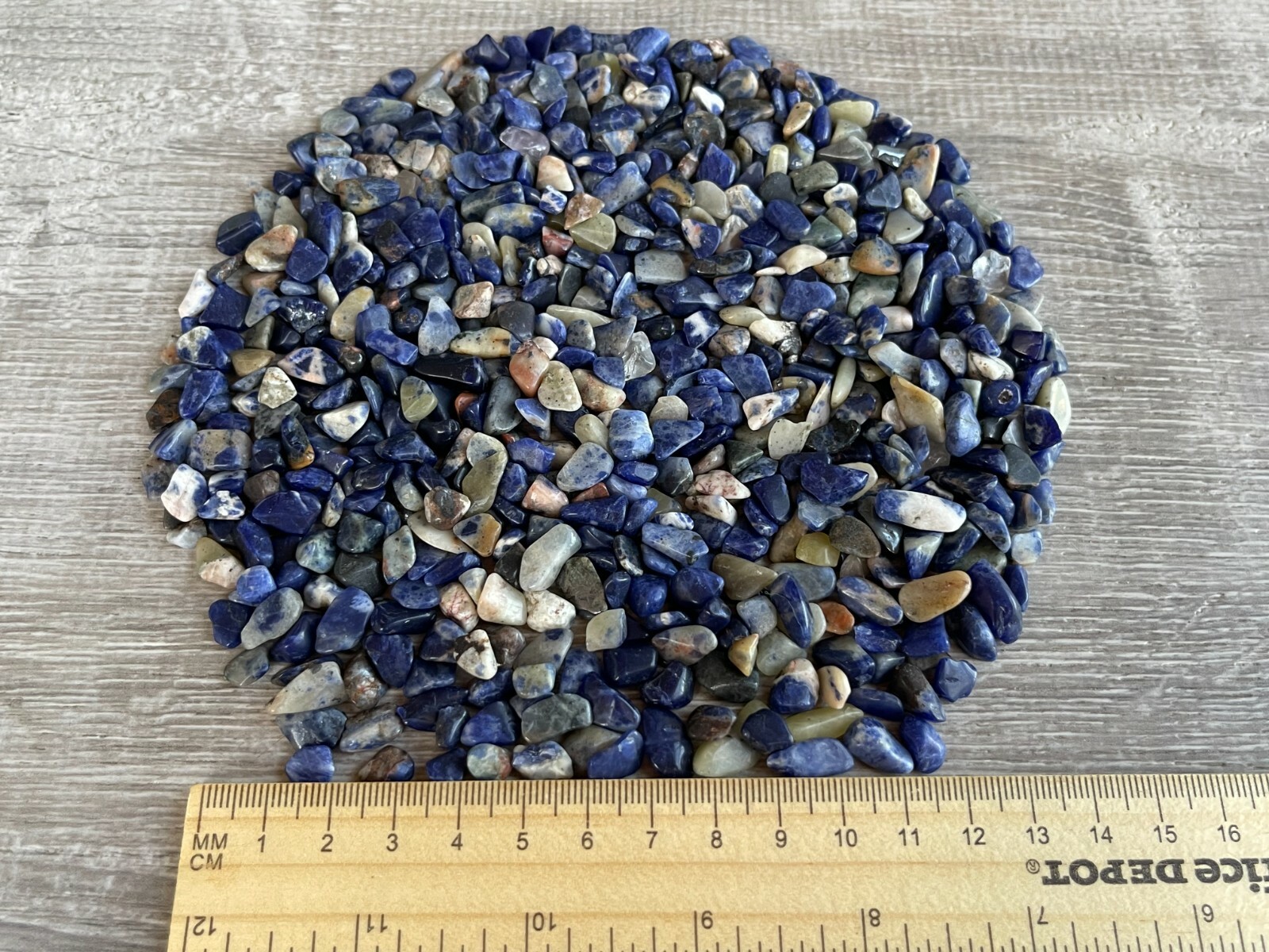 Grade A++ Sodalite Semi Tumbled Gemstone Mini Chips 6 -12mm,Wholesale Bulk Lot