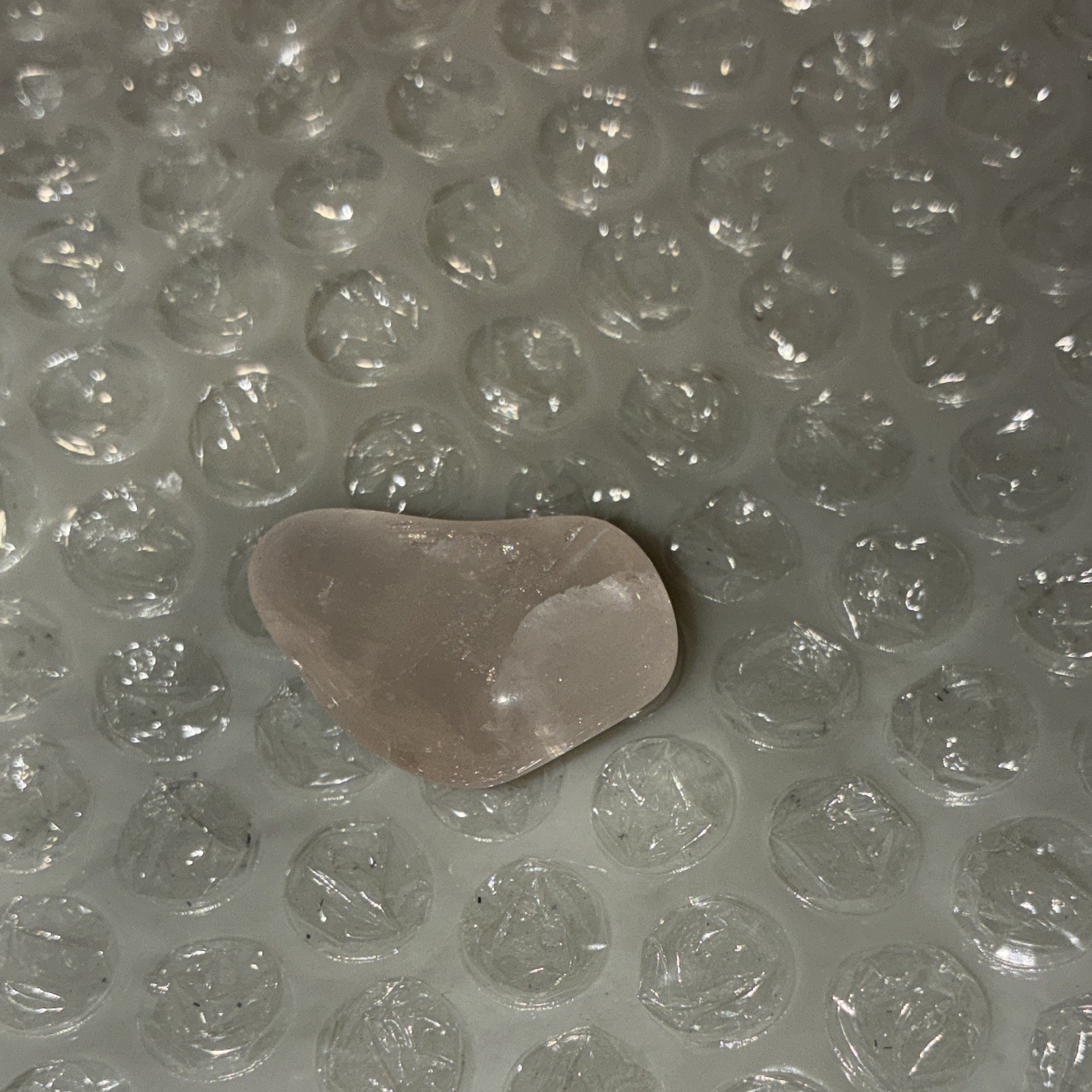 Light Pink Tumbled Crystal Stone Mineral Specimen Small Tumbled Crystal Stone