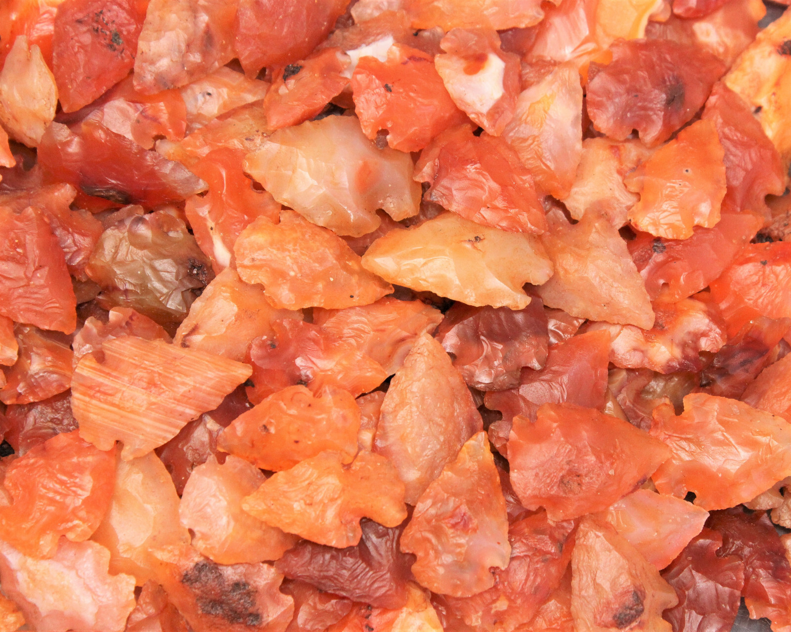 Carnelian Arrowheads: Choose How Many (‘A’ Grade Carnelian, Stone Arrowheads)