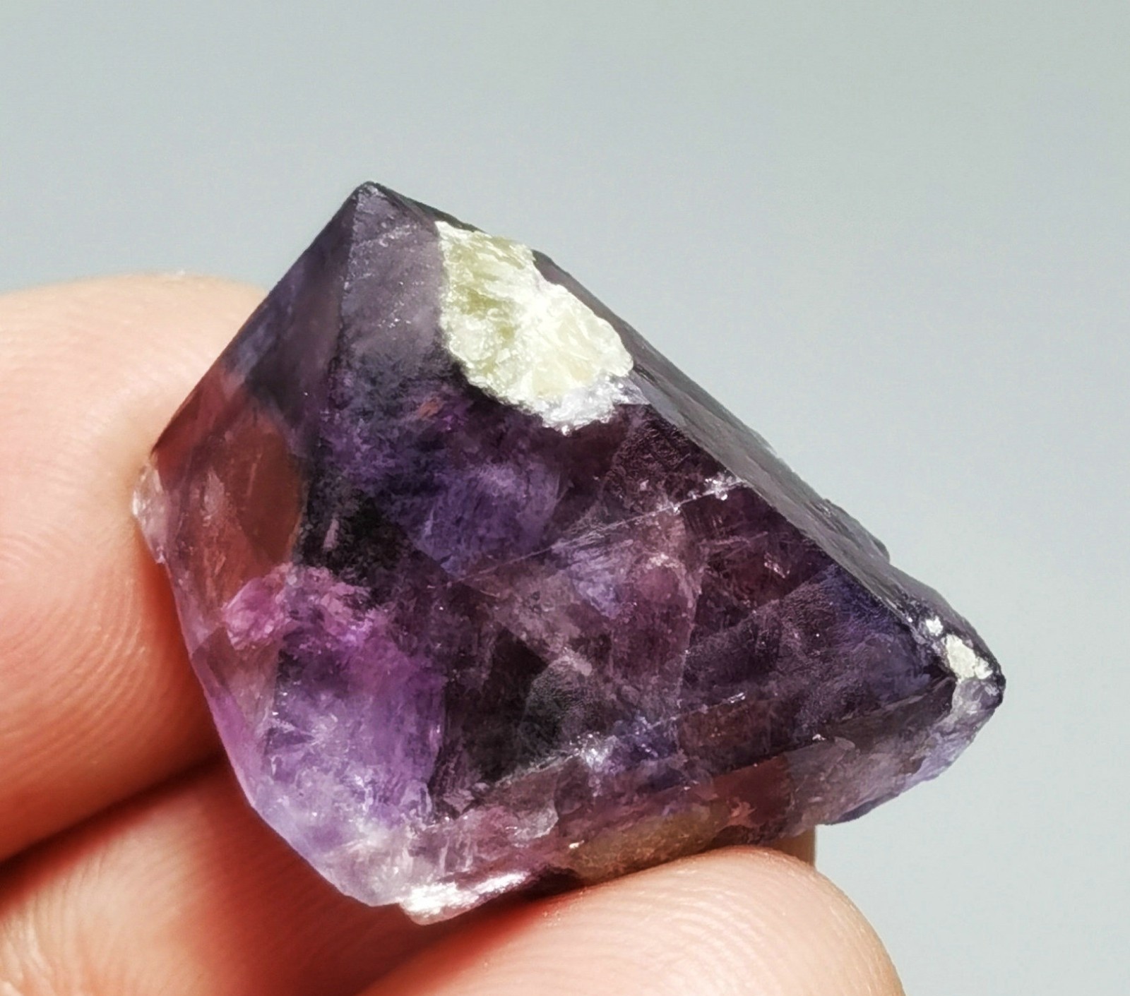 Rare Natural Purple Octagonal Fluorite Mineral Specimen China