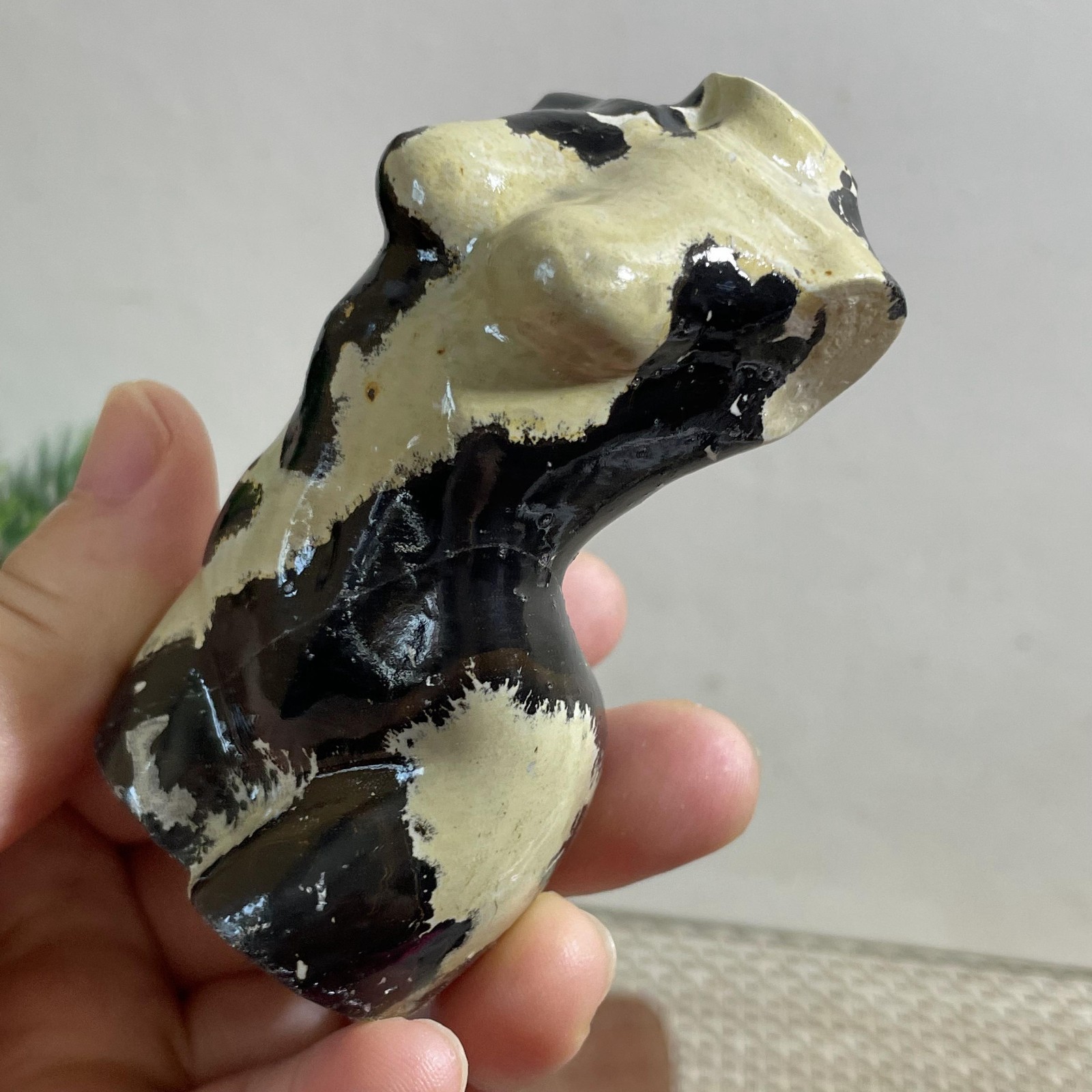 Rare 134G Traditional Chinese PaintingHand Carving Female Model