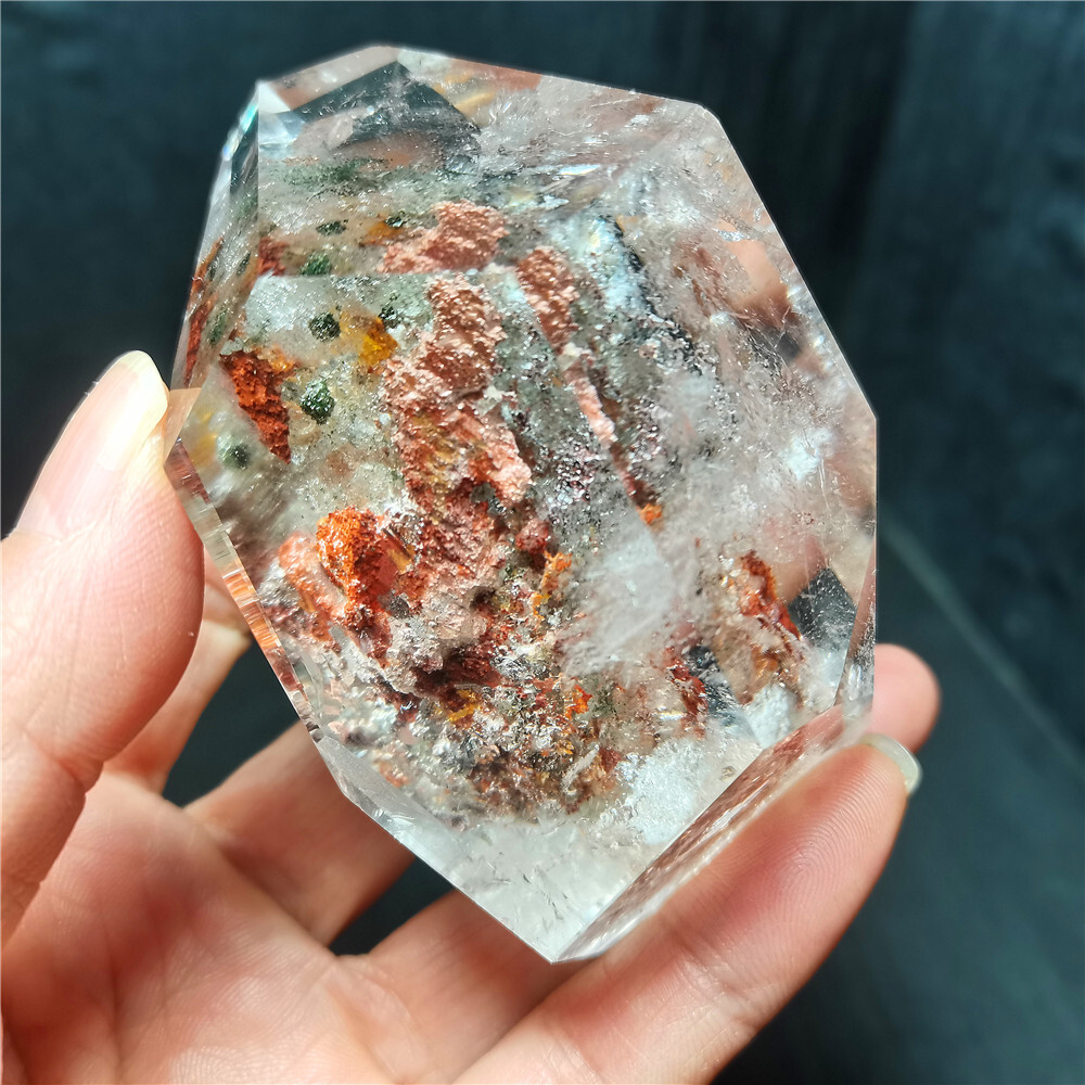 Rare Natural Garden Phantom Quartz Scenic Quartz Energy Crystal Healing CY48