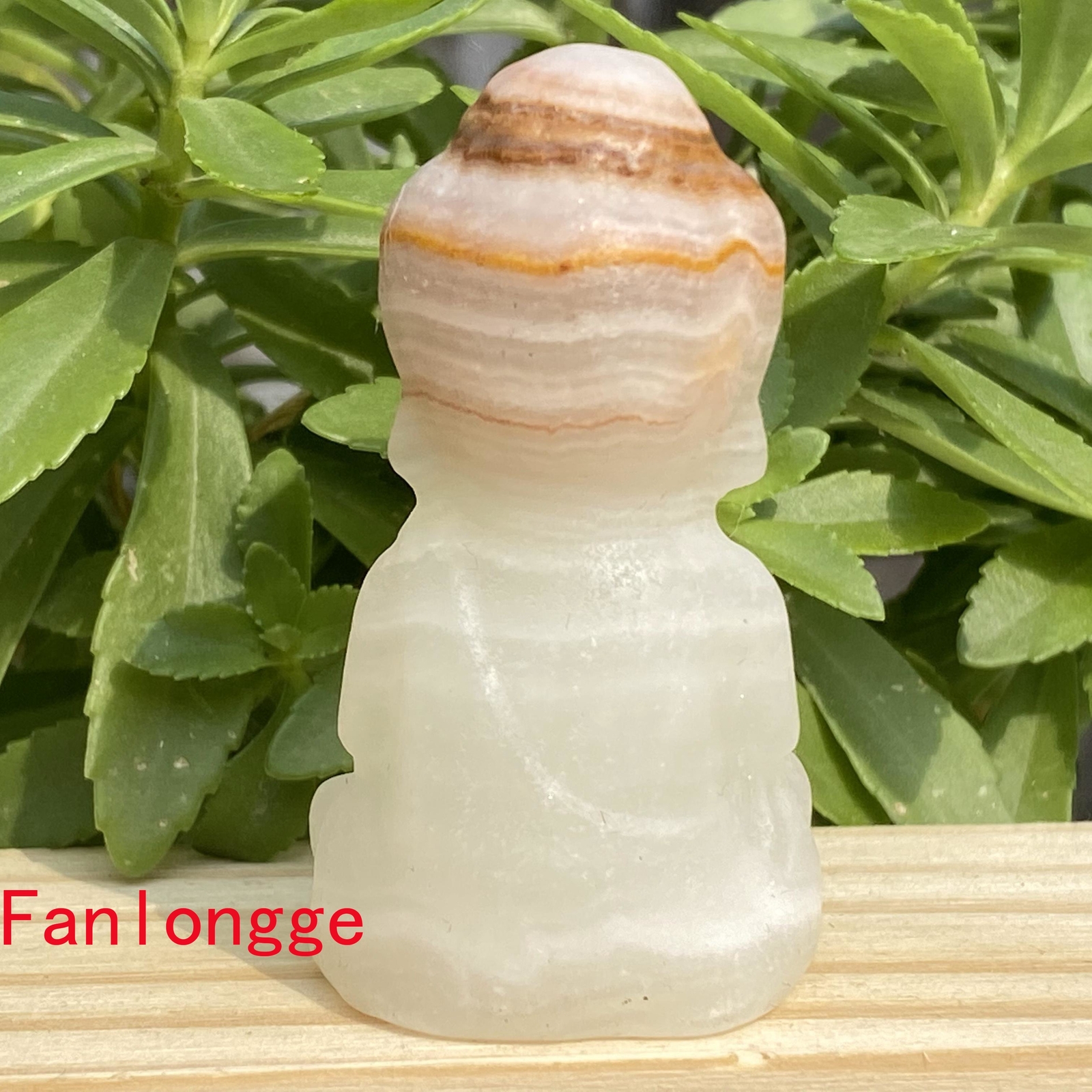 1pcs Natural Afghan jade Buddha Quartz Crystal Skull Carved Figurines 2.3″