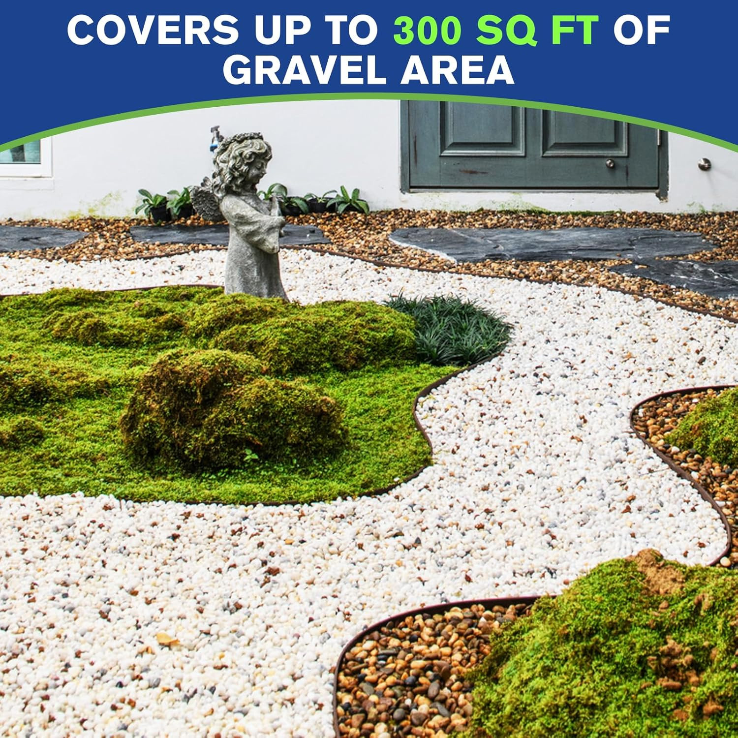 Rock Glue for Landscaping, 2 Gallon Concentrate Gravel Glue for Pea Gravel & Sma