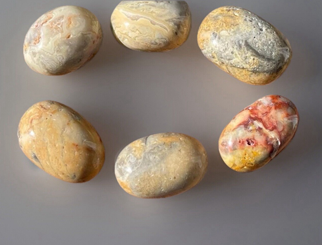 Natural Crazy Lace Agate Crystal Tumble – Root, Sacral, and Solar Plexus Chakra