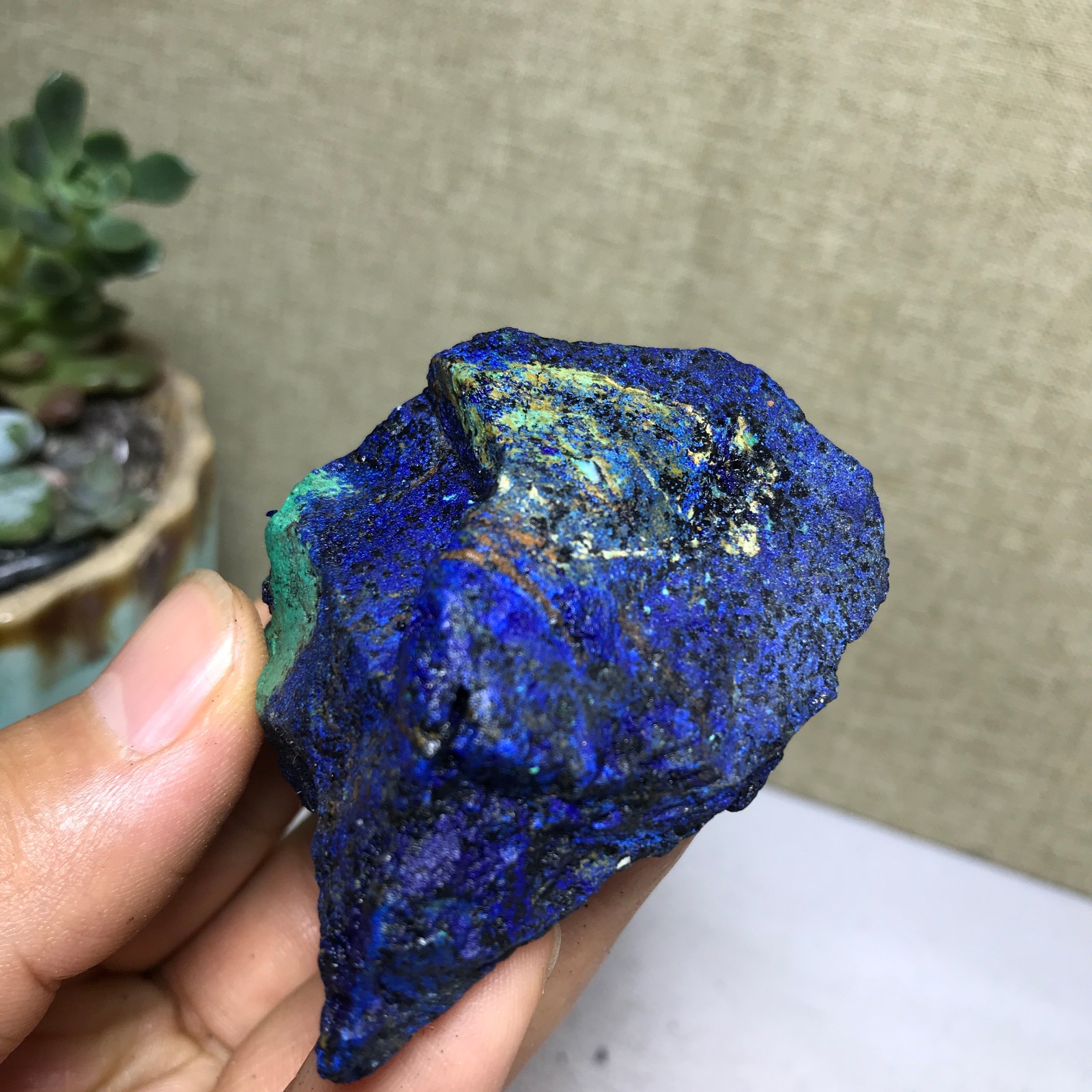 88g Natural Azurite Malachite gemstone Rough original Crystal Specimen A5179