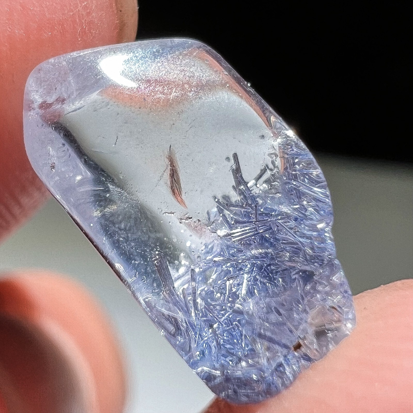 2.2Ct Very Rare NATURAL Beautiful Blue Dumortierite Crystal polishing Specimen