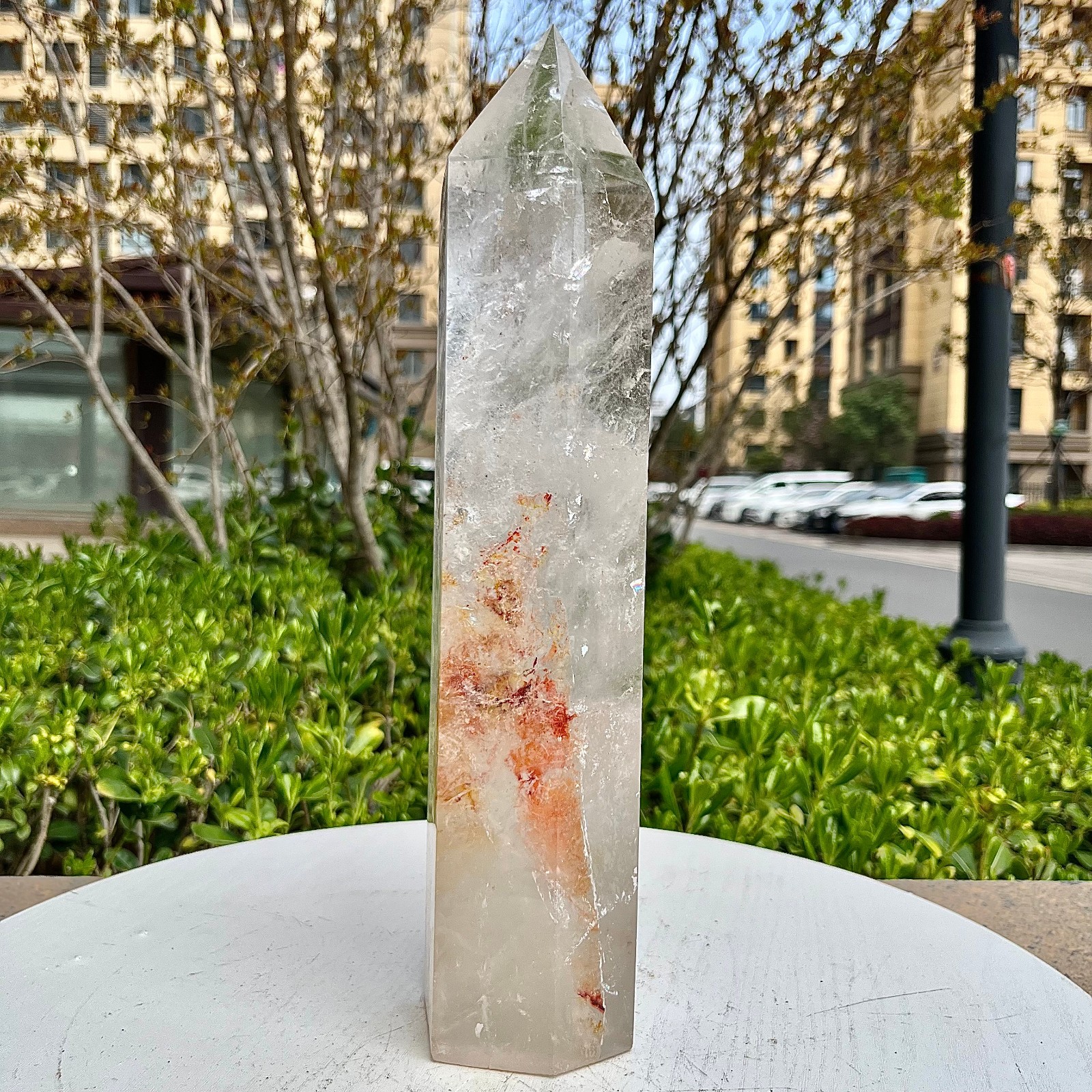 Natural Clear Quartz Crystal Point Tower Wand Reiki Healing Chakra Stone 5.4 lb