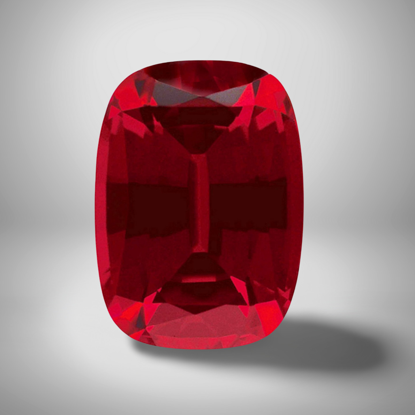 Ruby Cushion Cut Gemstone 6 Cts – 14×10 mm Lustrous Loose Gem