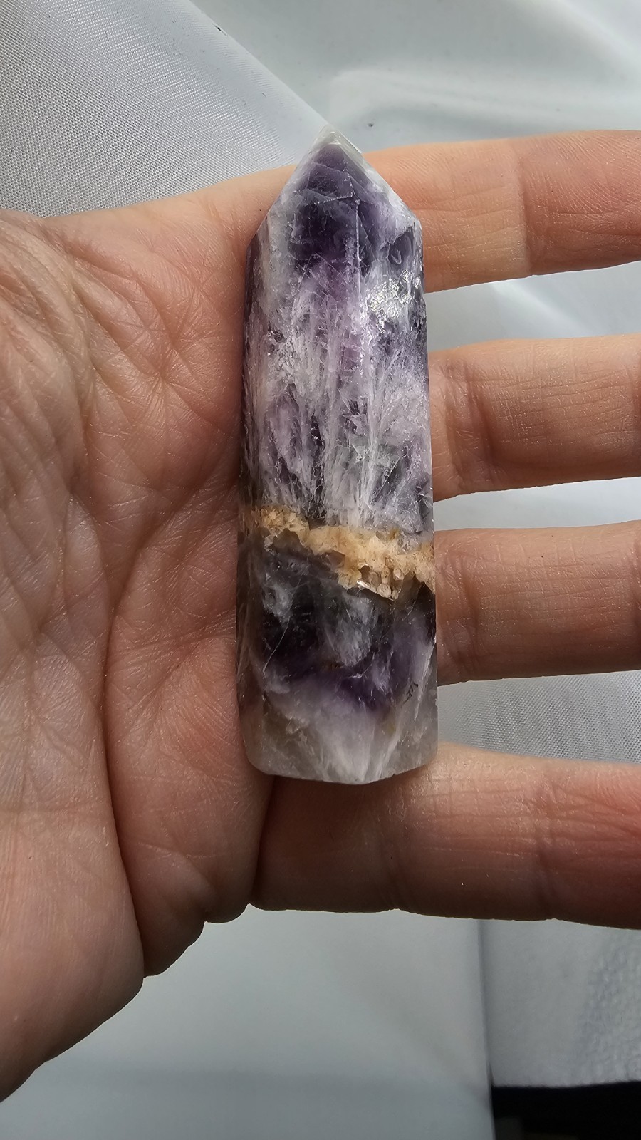 ⭐️SALE⭐️ Rainbow Fluorite Mini Point 43g 6.5cm Healing Anxiety