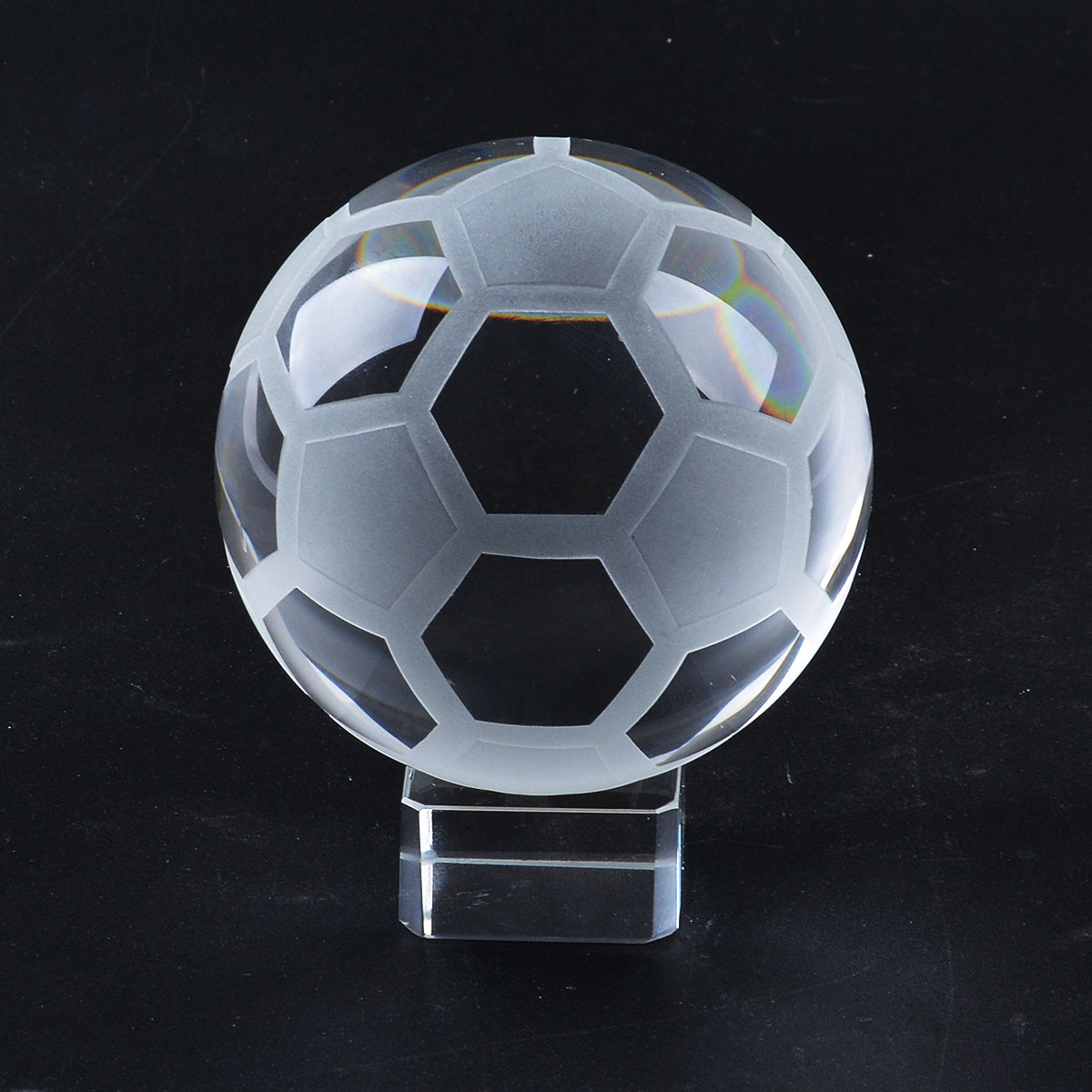 LONGWIN Crystal Glass Soccer Football Ball Sphere ORB 40-80mm Graduation Gift