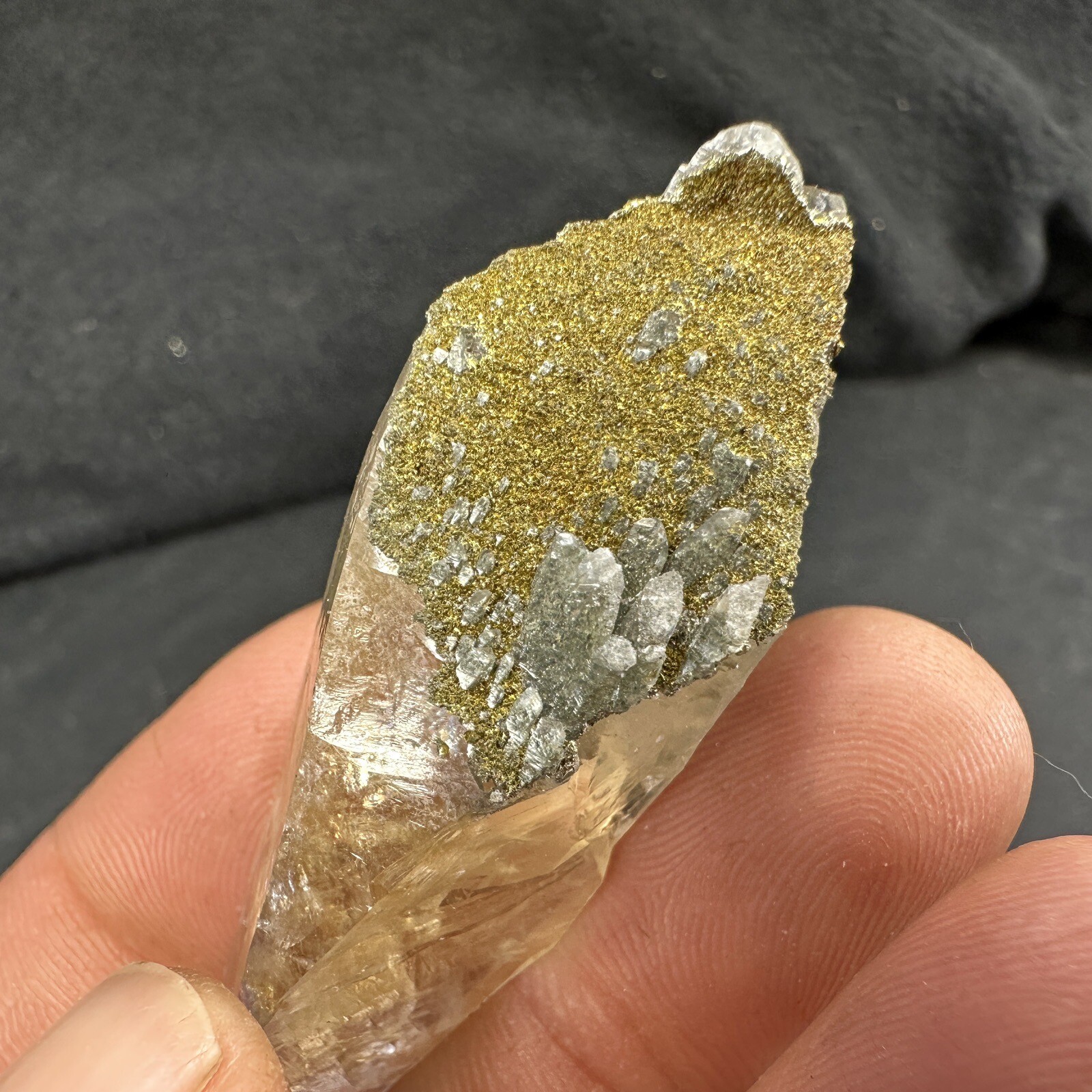 Calcite Crystal with Chalcopyrite Matrix / Missouri