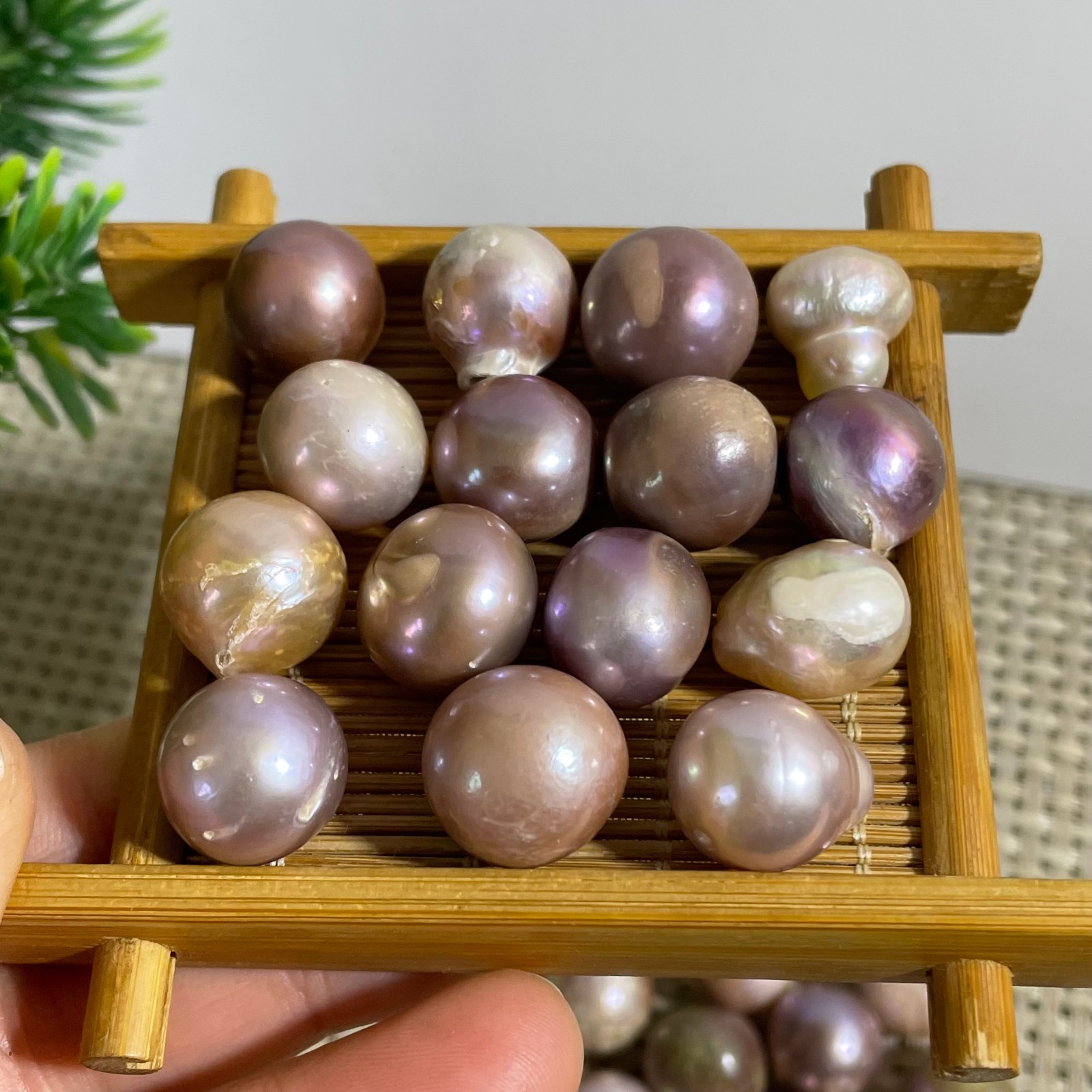 15pcs 60g Genuine Large Baroque Freshwater Pearl Cultured Loose Bead Not Drilled