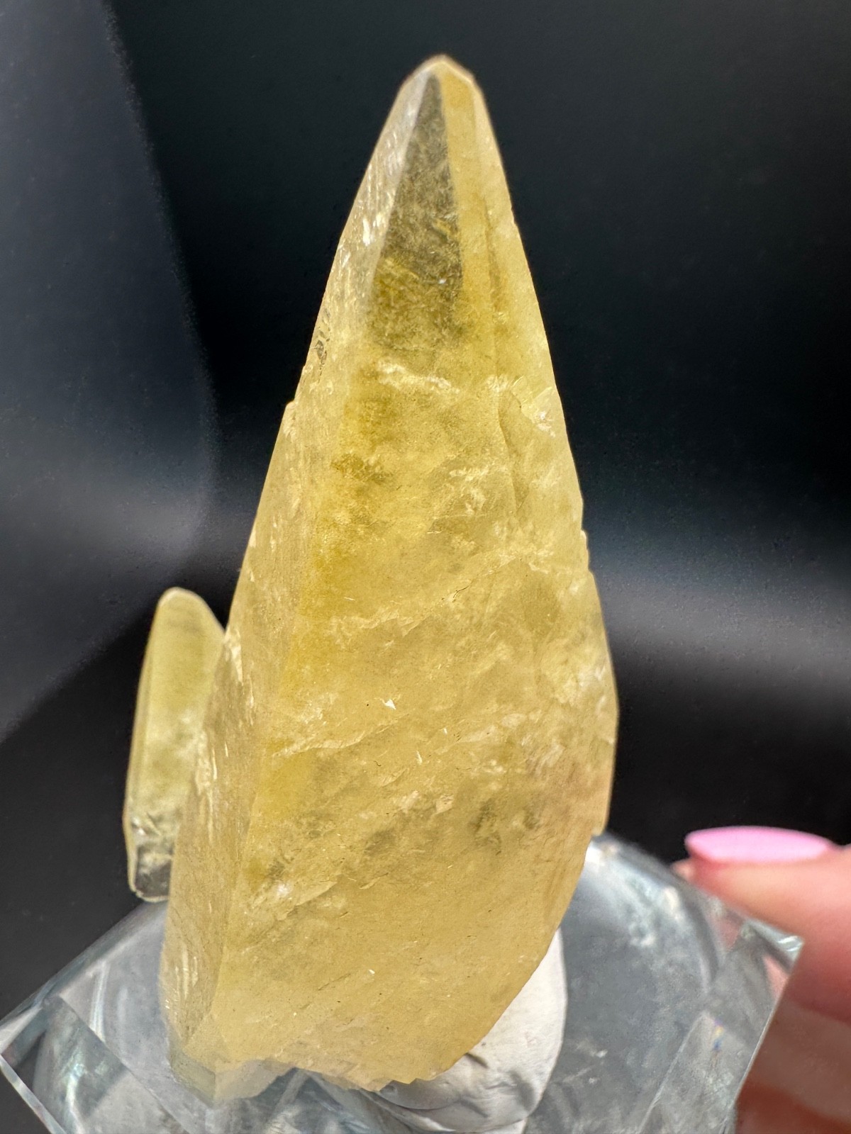 6830 Golden Yellow Calcite Crystal with Minor Chalcopyrite Sweetwater Mine MO