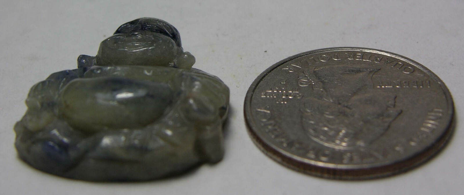#4 Vietnam 47.60ct 100% Natural Sapphire Buddha Carving Pendant 9.50g 27.00mm