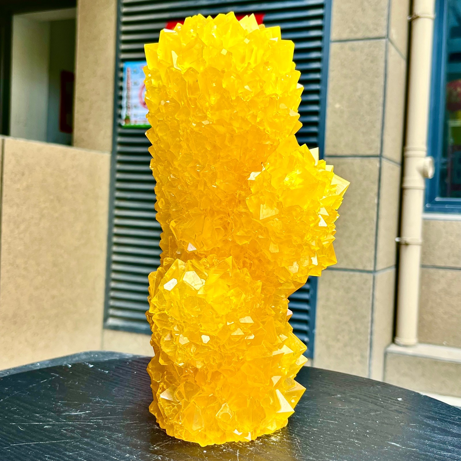 6.86LB Yellow Ghost Phantom Crystal Cluster Flower Raw Crystal Heal Quartz Decor