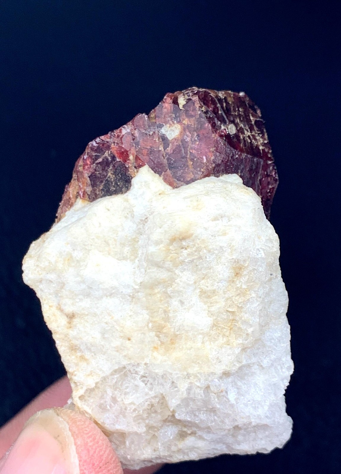 Natural Red color Rare Garnet, Raw Crystal from Pakistan 76 gram from Pakistan