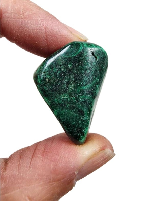 Malachite Polished Stone from the Congo 24.7 grams
