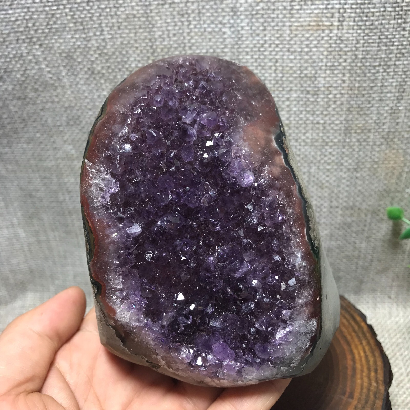 785g Natural Amethyst Cluster Geodes Cut Base Quartz Crystal Healing Specimen 66