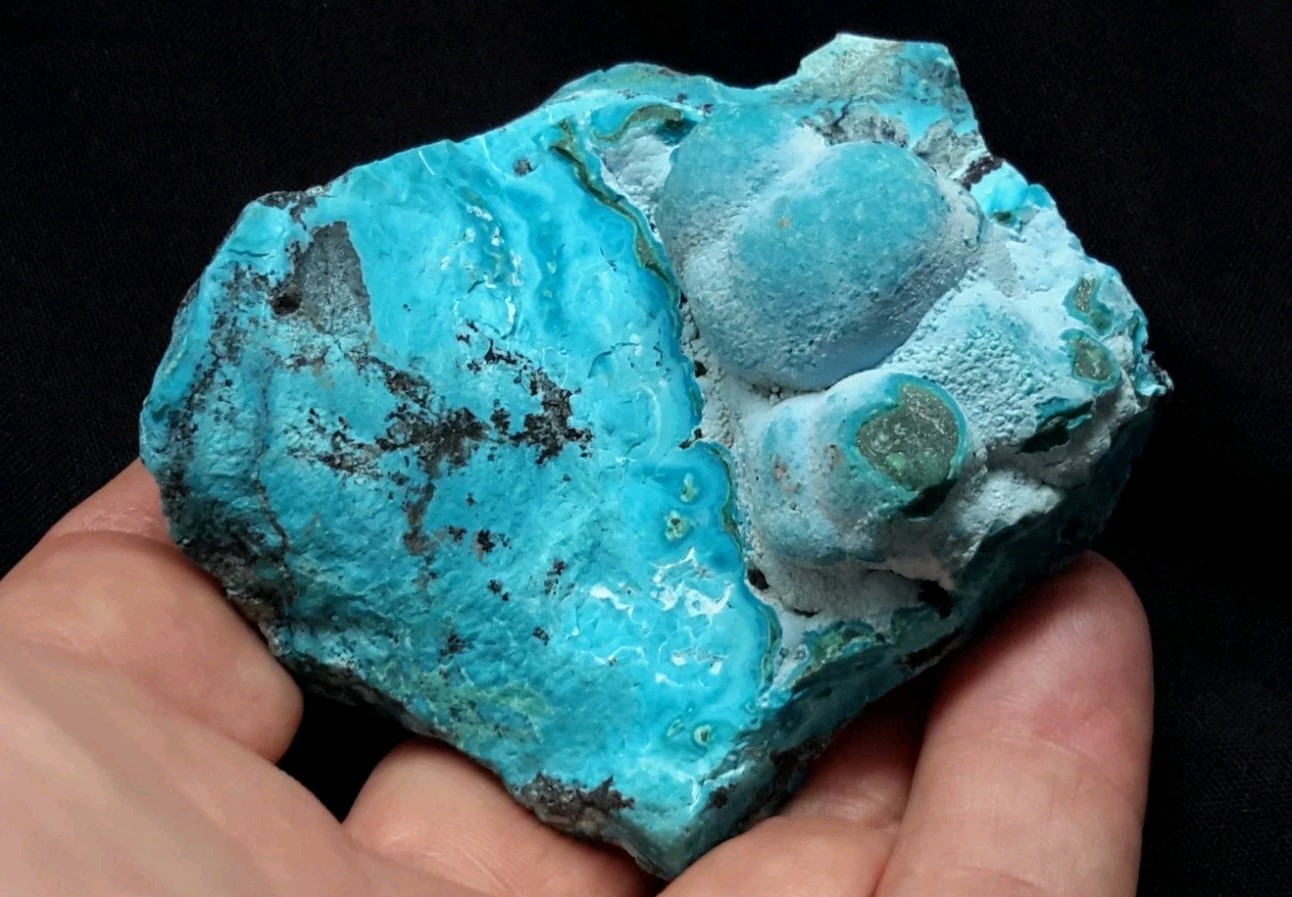 3″ CHRYSOCOLLA on MALACHITE from the Democratic Republic of Congo