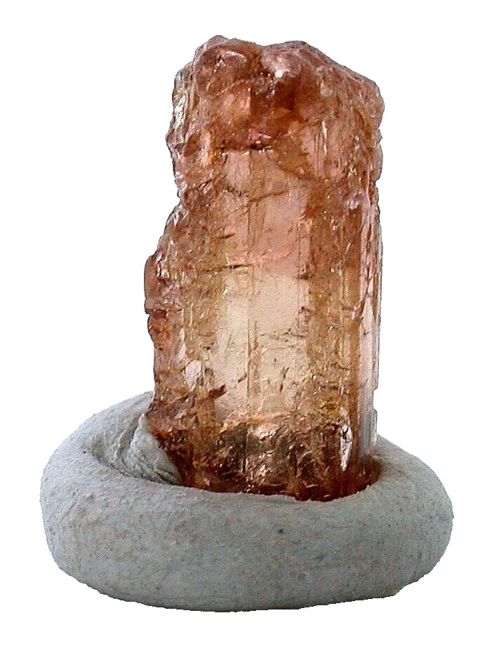 2.32 Gram 11.6 Carat Brazilian Highgrade Peach Tourmaline Specimen Crystal TSC17