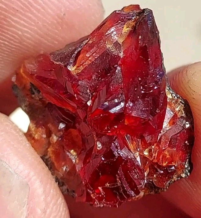 ULTRA RARE GEM RHODOCHROSITE On Matrix N’Chwaning I Mine, KMF, South Africa