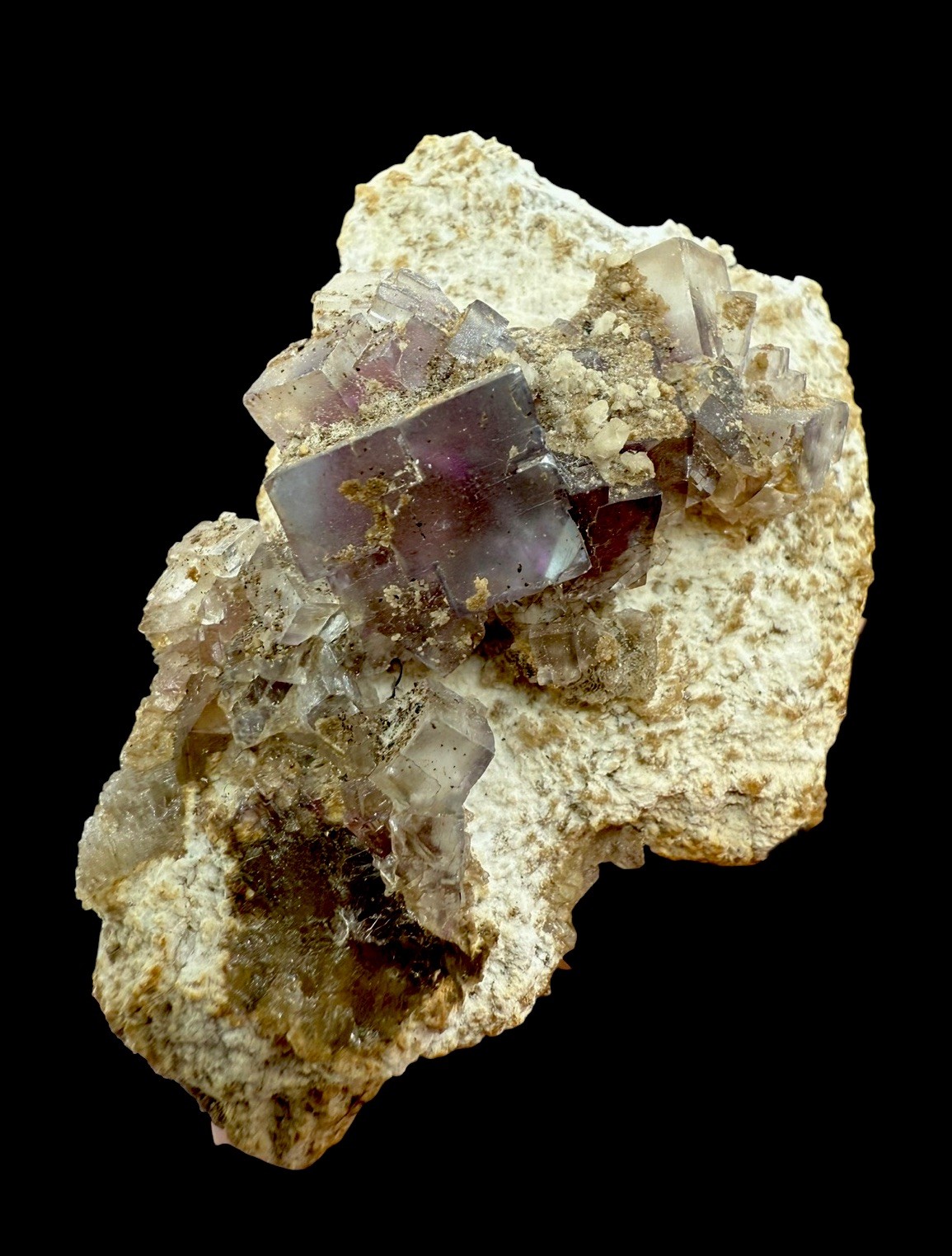 Blue & Purple Fluorite & Barite : Minerva #1 Mine . Hardin County, Illinois 🇺🇸