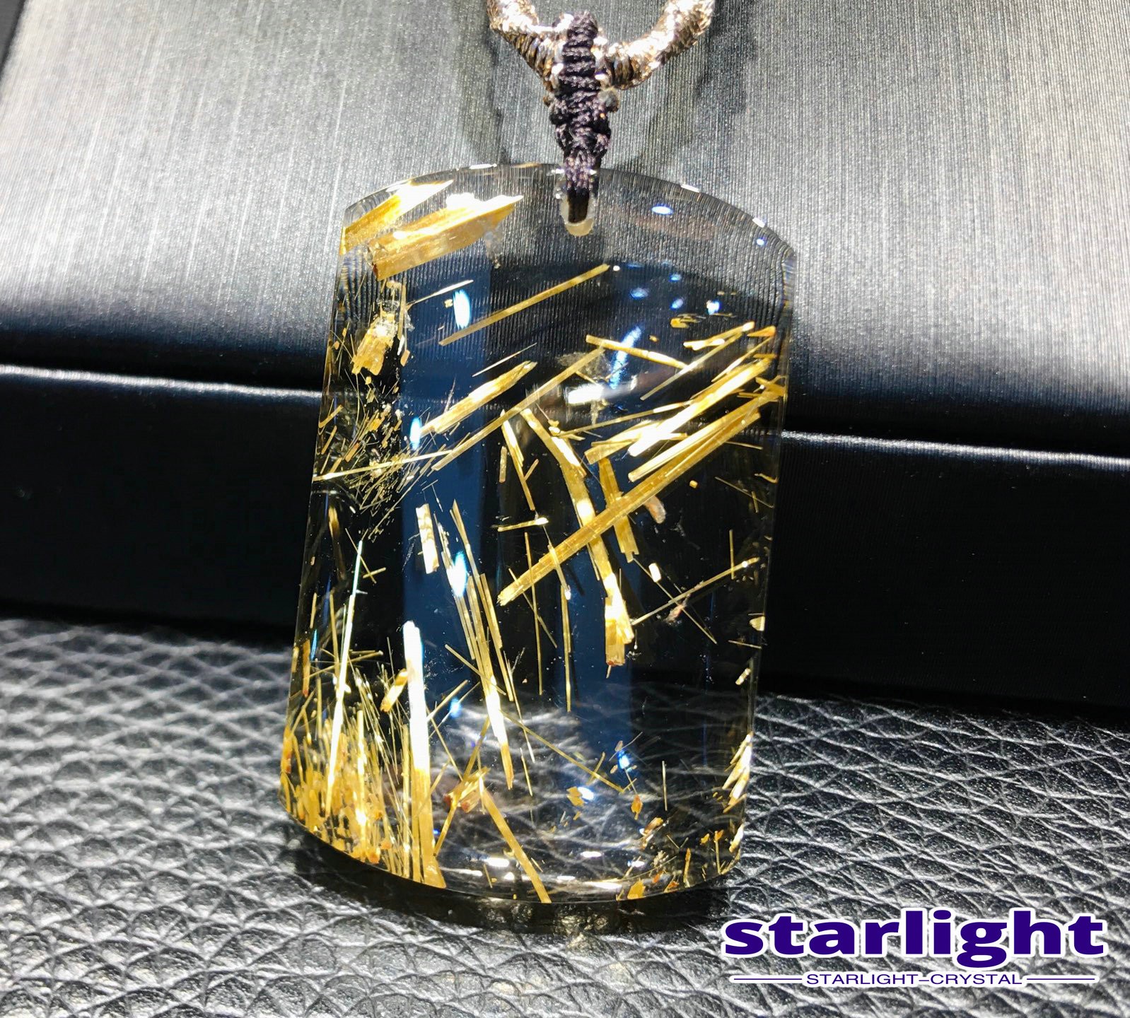 10.2G Natural Brazilian Titanium Crystal No Matter Brand Crystal Pendant
