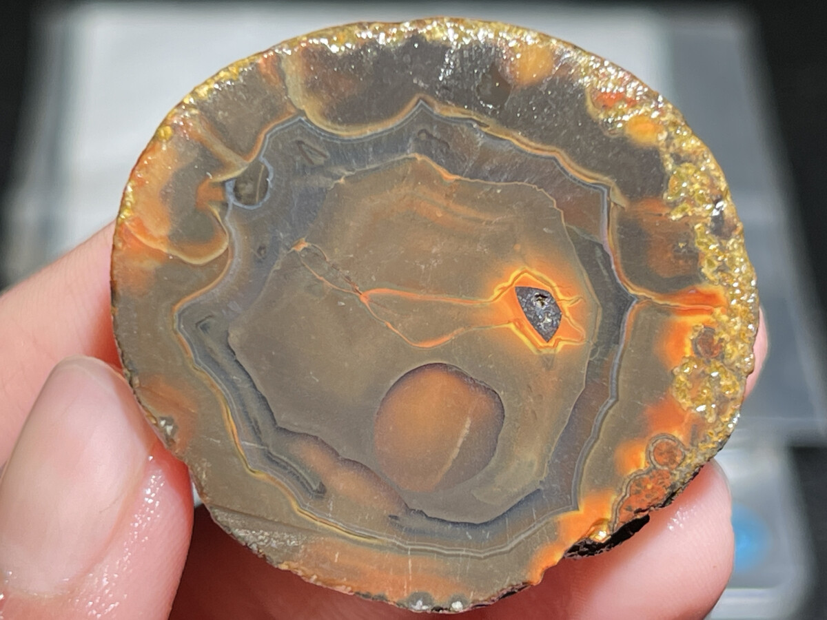 1Pair China Agate Hebei xuanhua natural Crystal Geodes collectible 66g D174