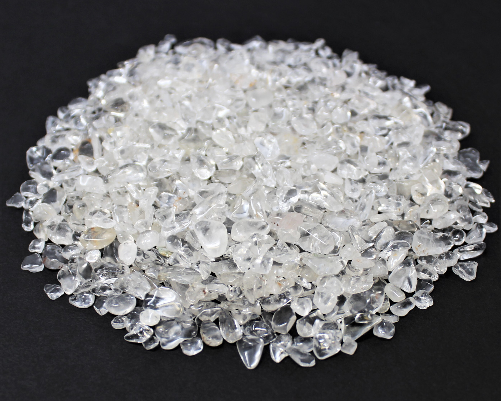 Bulk 1 lb Loose Clear Quartz Semi Tumbled Stones Chips Mini Crystal 5 – 15 mm