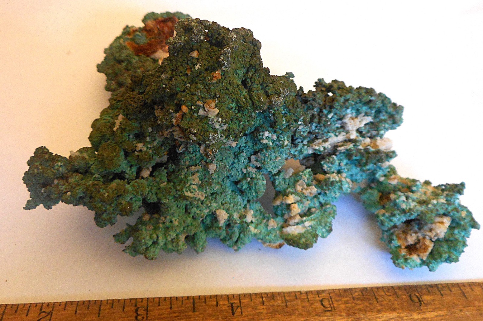 Huge Natural Green Copper Crystal Specimen Michigan . 6.0″ . 711 grams . 1.5 Lb