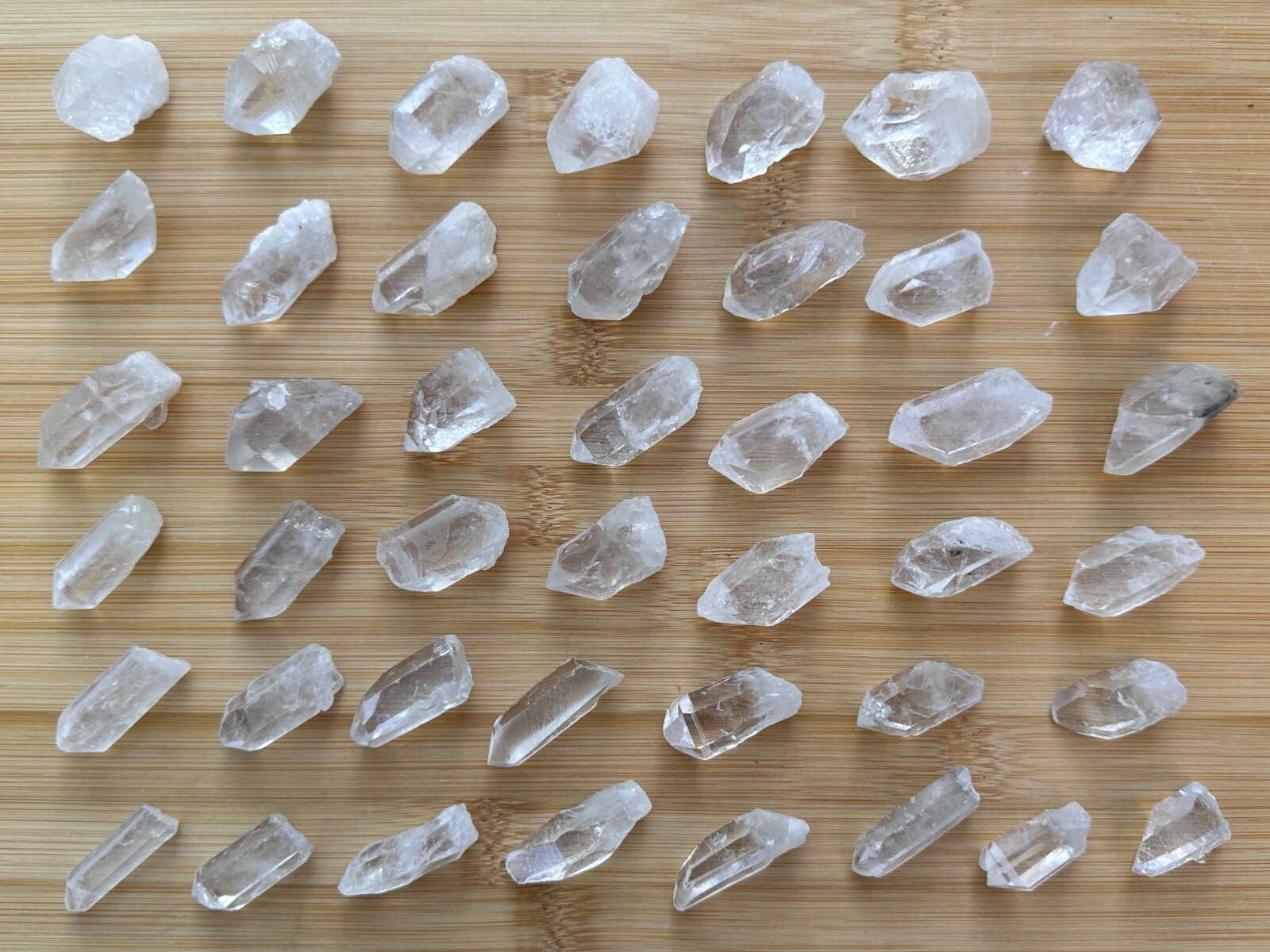 0.75″ – 1.5″ Small Rough Clear Quartz Point, Raw Healing Crystals, Wholesale Lot