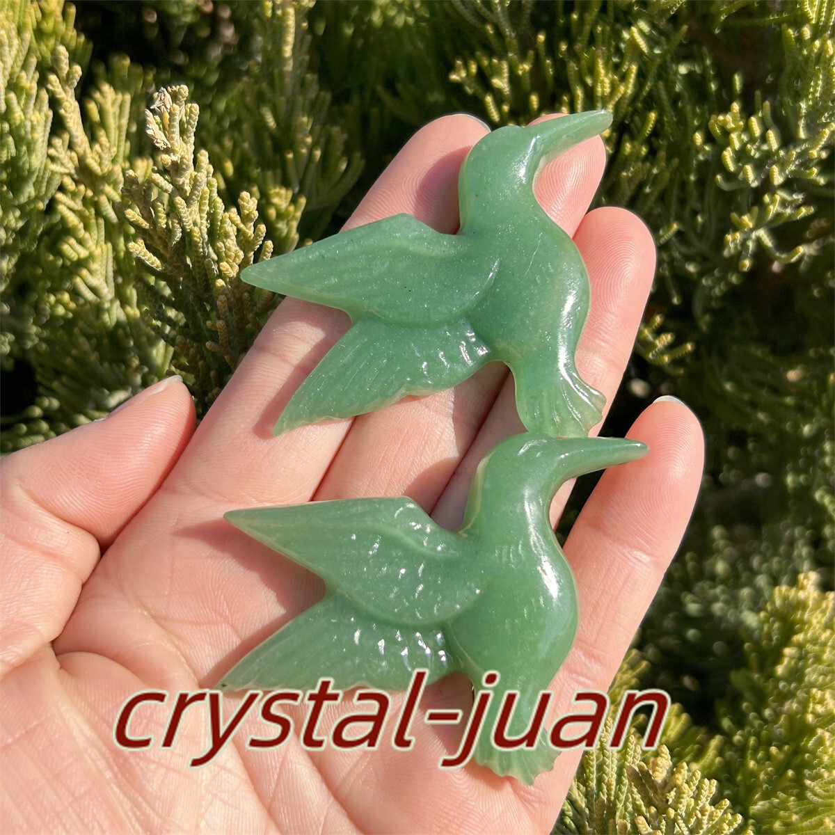 2″+ Natural Aventurine Hummingbird skull Carved Quartz Crystal skull heal