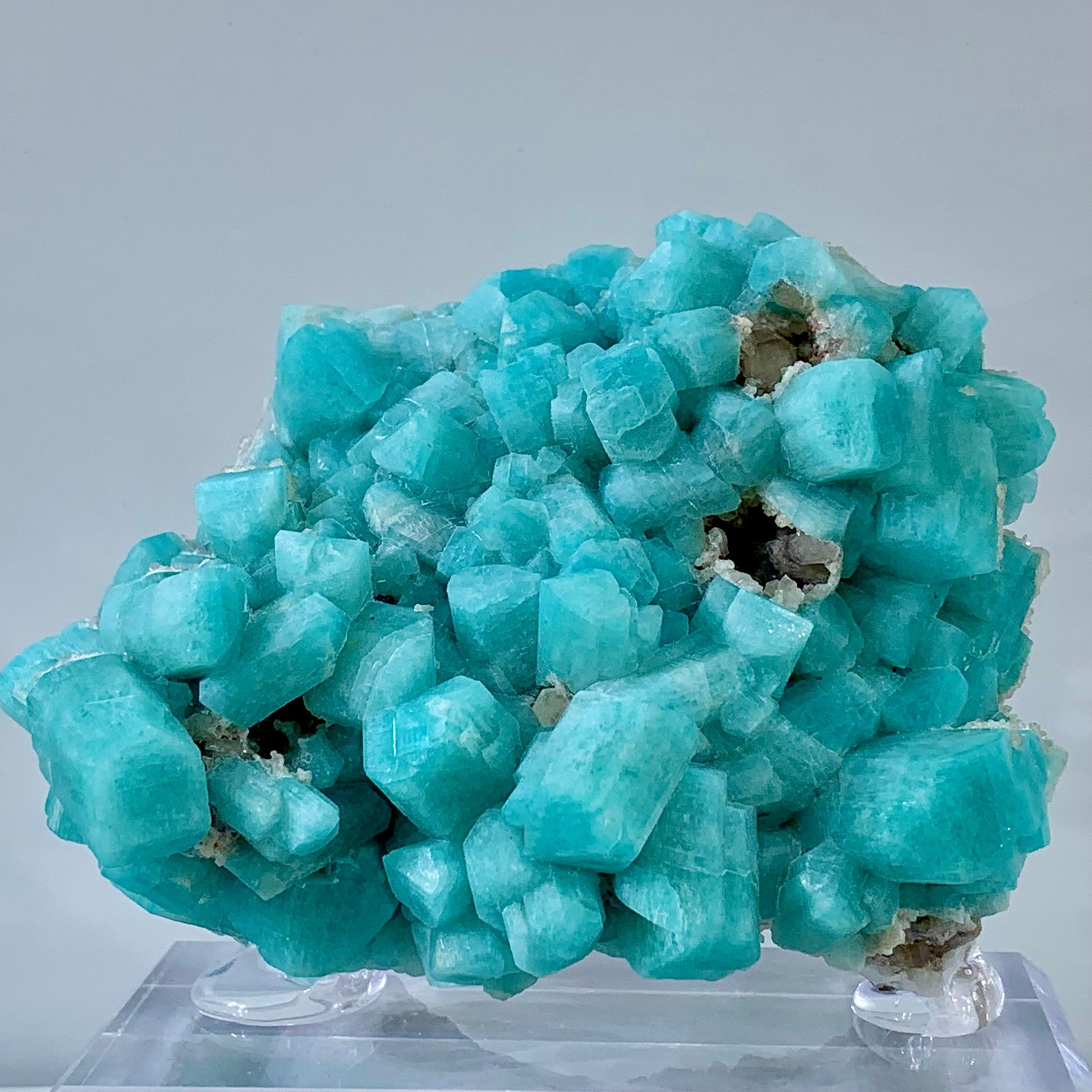 230g Rare!! Natural beautiful Amazonite with Quartz Crystal Specimen Rough