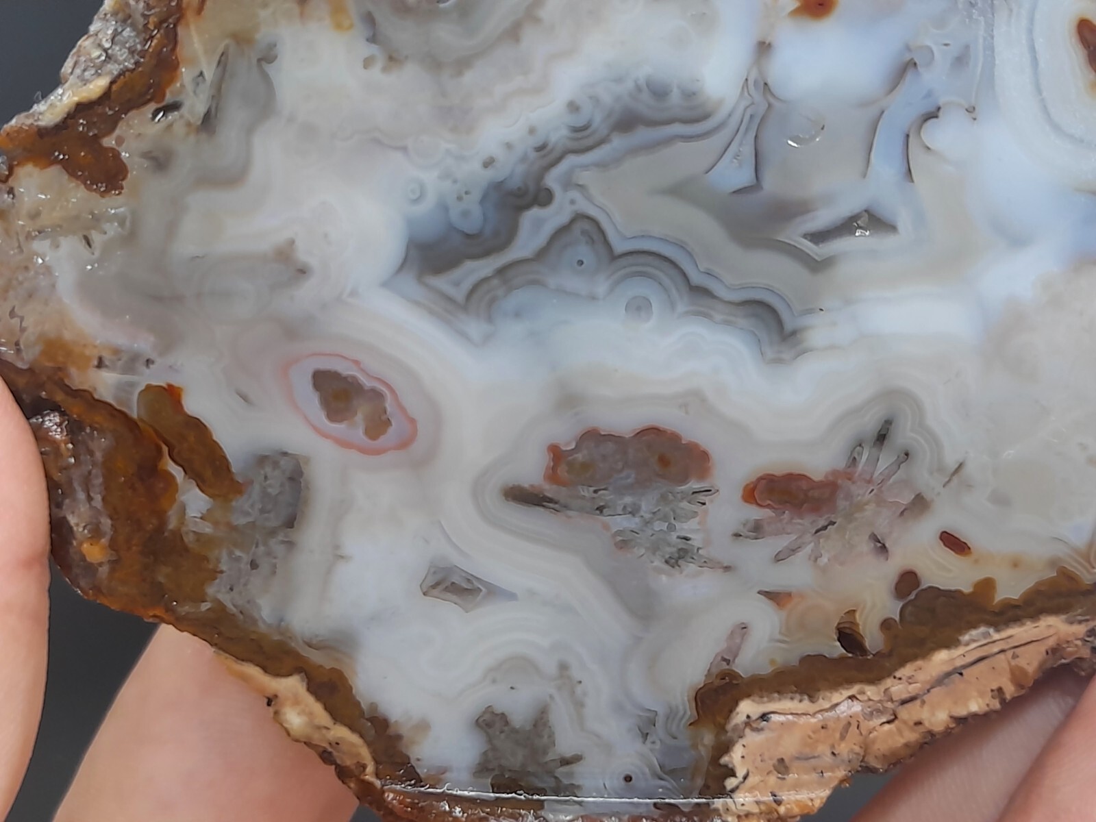395g/0.87 lb Turkish banded agate stone rough, customs duty included