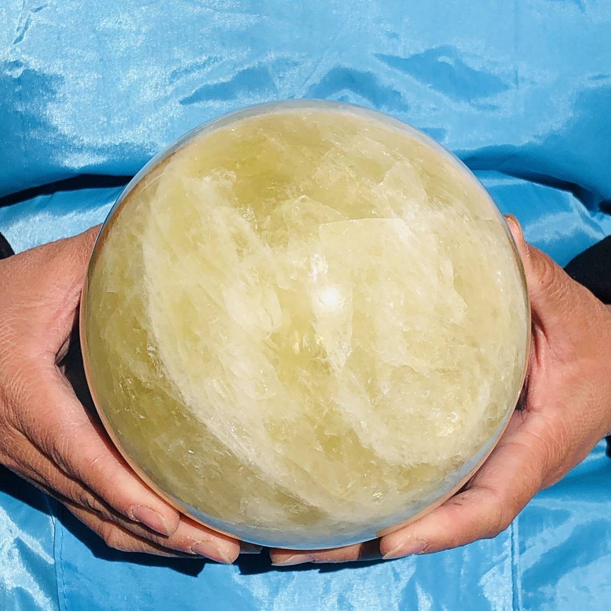 7.92LB Natural Yellow Crystal Ball Quartz Yellow Crystal Ball Healing