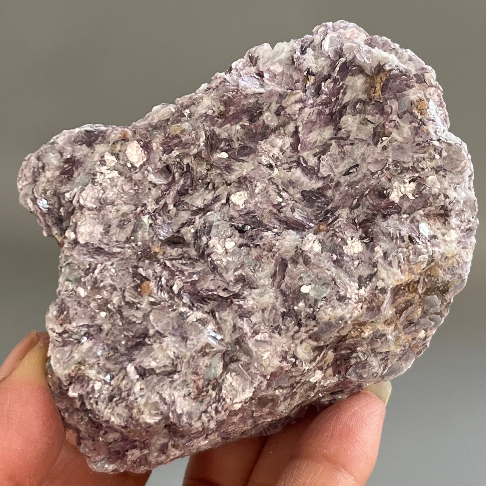 239g Natural Marvelous Lepidolite Purple Mica Crystal Reiki Stone Specimen CG10
