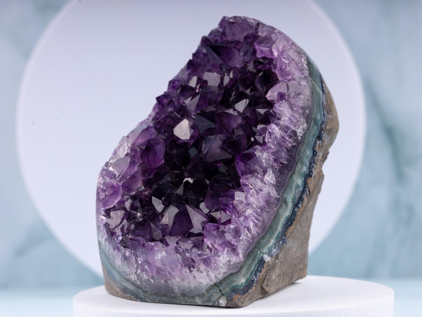 Amethyst Cut Base, “AAA” Uruguayan Purple Geode Cluster Healing Crystal, 5 sizes